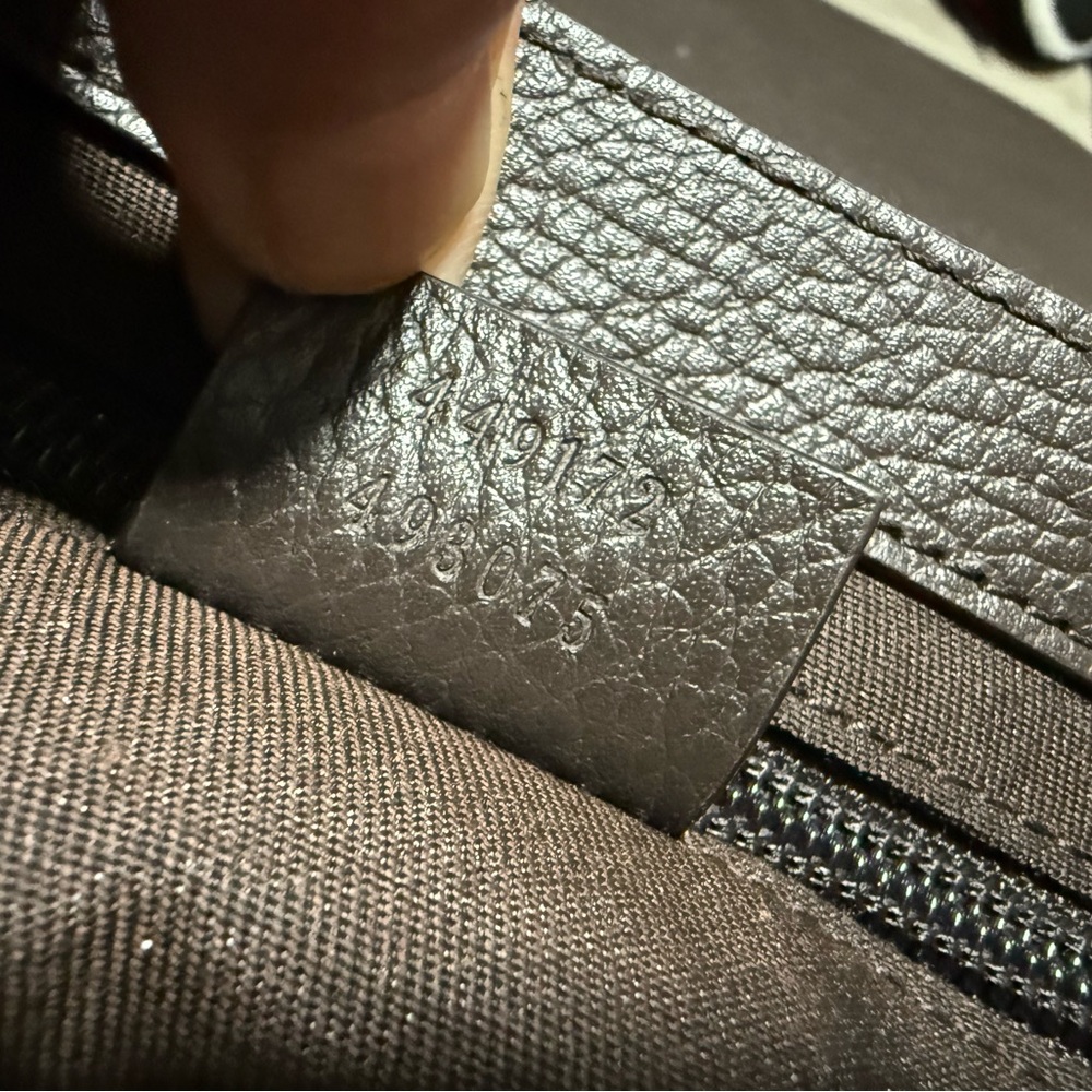 Gucci Tan and Brown Monogram Messenger Bag - Picture 7 of 10
